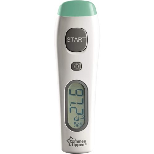 Tommee Tippee Digital No Touch Forehead Thermometer for Baby | Fast 2 Second Results | Fever Indicator | Memory Function