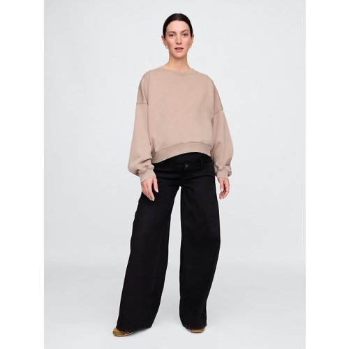 Maternity True Waistband Full Panel UltraSoft Baggy Jeans