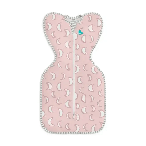 Love to Dream Swaddle UP, Sleep Sack 0-3 Months, Self-Soothing, Improves Sleep, Snug Fit Helps Calm Startle Reflex, Baby Essentials Must Haves Newborn, 1.0 TOG, 8-13 lbs, Eclipse Pink