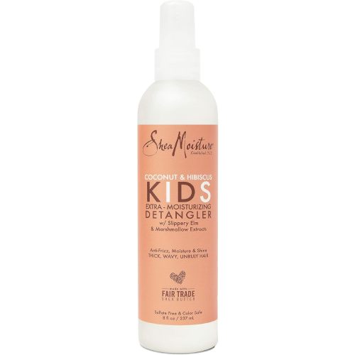 Sheamoisture Kids Extra Moisturizing Detangler for Curly Hair Coconut and Hibiscus Kids Detangler with Shea Butter 8 oz