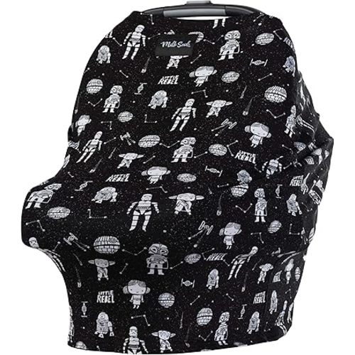 Milk Snob Original Star Wars 5-in-1 Cover, Little Rebel, Added Privacy for Breastfeeding, Baby Car Seat, Carrier, Stroller, High Chair, Shopping Cart, Lounger Canopy - Newborn Essentials, Nursing Top
