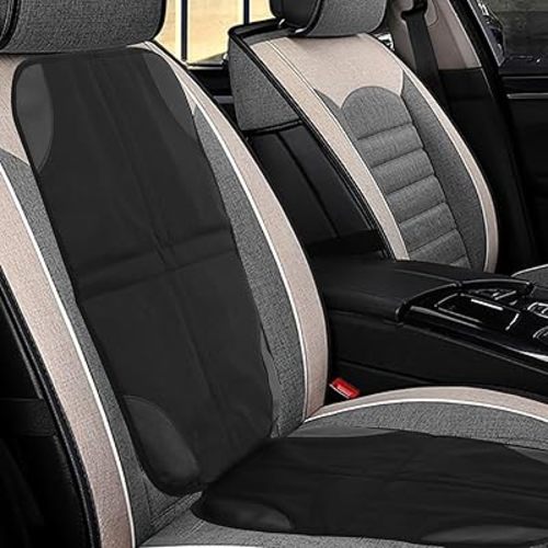 Car Seat Protector for Baby Car Seat Waterproof Child Car Seat Mat Non-Slip Under Baby Car Seat Protector with Mesh Storage Bag Wearproof Child Car Seat Cushion for Infant Toddler Car Seats