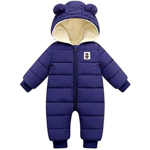 Newborn Snowsuit Baby's Romper Jumpsuit Winter Coats Warm Down Coat Cute Padded Windproof Onesie for infant girls boys