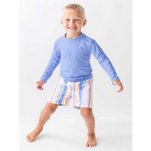 Rainbow Lane Stripe Swim Trunks - 3-6m
