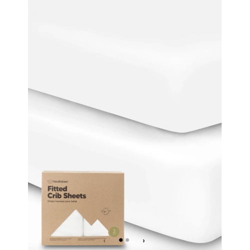 2-pack Organic Cotton Fitted Crib Sheet Set