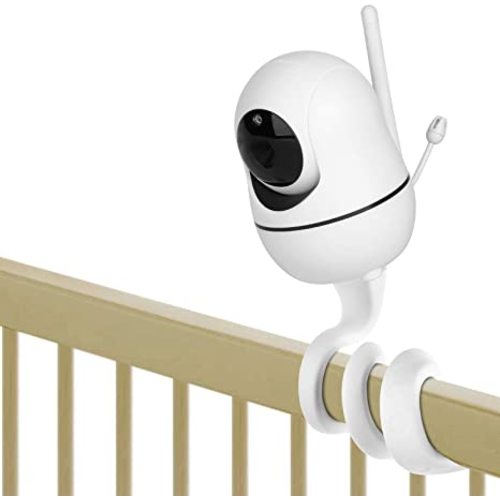 Baby Monitor Mount for HelloBaby HB65/HB66/HB248,ANMEATE SM935E Baby Monitor Camera, Versatile Twist Mount Without Tools or Wall Damage --White