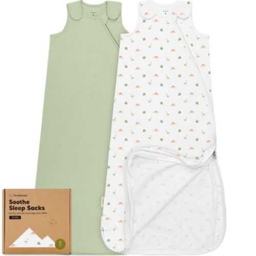 KeaBabies 2-Pack Sleep Sacks for Babies, Soothe Sleeping Sack Wearable Blanket, Infant, Toddler, Newborn Swaddle Sack (Roarsome, Large)