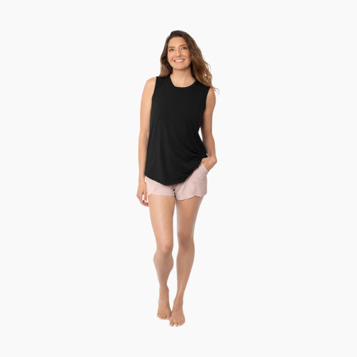 Kindred Bravely Bamboo Nursing & Maternity Tank Top - Black, Medium
