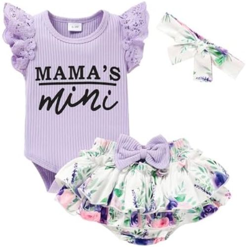 Newborn Baby Girl Clothes Infant Ruffles Romper Shorts Set Floral Summer Outfits Cute Baby Clothes Girl
