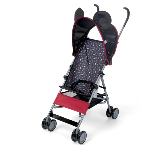 Disney Baby Carriola Paraguas de Personaje de Altura Cómoda con Canasta, Mickey Moderno, Niño Pequeño, Unisex