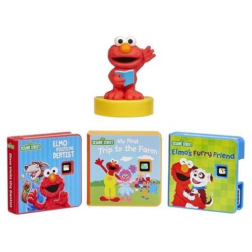 Little Tikes Story Dream Machine Sesame Street Elmo & Friends Story Collection, Storytime, Books, Audio Play Character, Toy Gift for Toddlers and Kids Girls Boys Ages 3+ Years