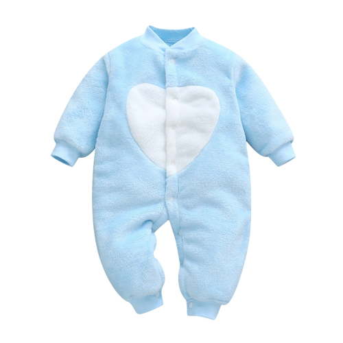 AJIWYH Baby Girl Clothes Warm Jumpsuit Clothes Boy Girl Thick Playsuit Romper Baby Snow Clothes Set (Blue,0-3 Months)