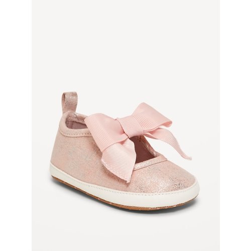 Shiny Faux-Suede Bow Sneakers for Baby | Old Navy