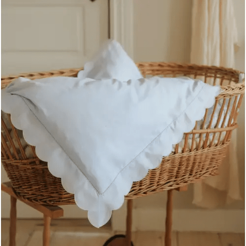 Scalloped Starlight Baby Duvet - Blue