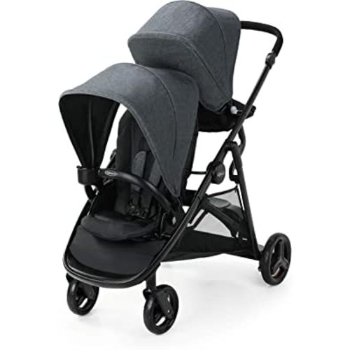 Graco Ready2Grow 2.0 Double Stroller Features Bench Seat and Standing Platform Options, Rafa