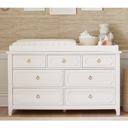 Ava Regency Extra Wide Changing Table Dresser & Topper | Pottery Barn Kids