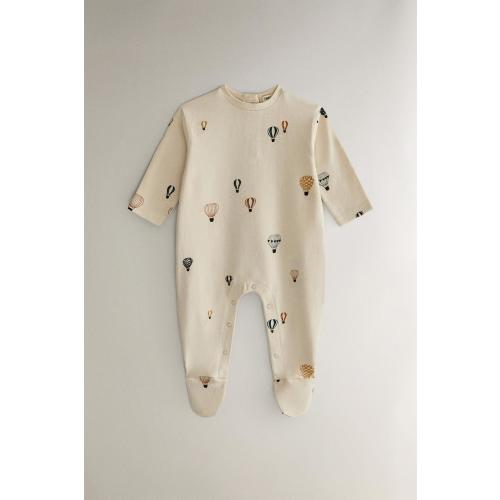 BABY BALLOON ROMPER - Cream | ZARA United States