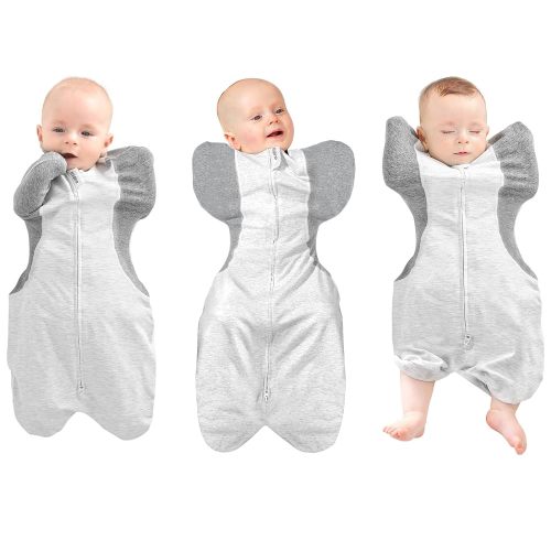 KIDIRA Swaddle for Newborns, Baby Swaddles 0-3 Months 5-13lb, Promotes Healthy Hip Development, 2-Way Zipper & Foot Buttons, 1Pack