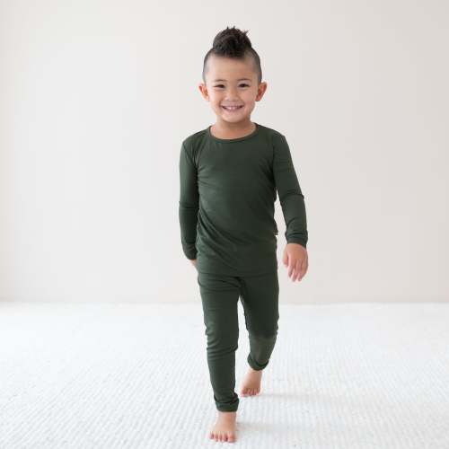 Long Sleeve Pajamas in Fir