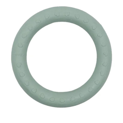 Natural Rubber Teething Ring - Seafoam