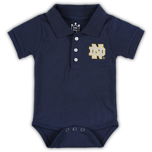 Notre Dame Fighting Irish Newborn & Infant Lit Polo Bodysuit - Navy