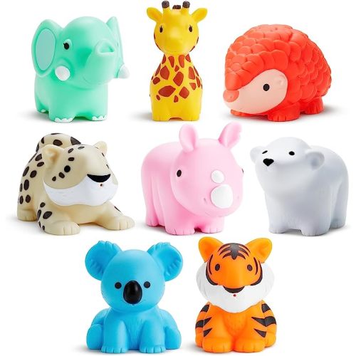Munchkin® Wild™ Animal Baby and Toddler Bath Toy Squirts, 8 Pack