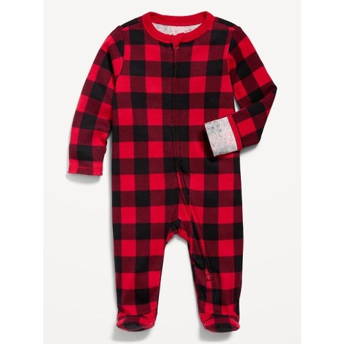 2-Way-Zip Printed Sleep &amp;amp; Play Footed One-Piece for Baby