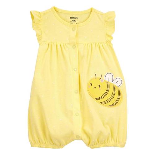 Baby Girl Carter's Bee Short-Sleeve Romper