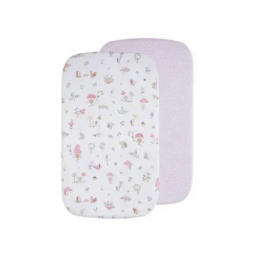 Living Textiles Fitted Sheet Bassinet Whimsical Wonderland | Baby Bunting AU