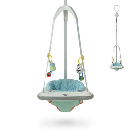 Graco Bumper Baby Jumper, Portable Doorway Travel, Unisex, Newborn Caravan