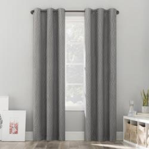 Sun Zero® Hewitt 40" x 84" Steel Blackout Grommet Top Curtain Panel