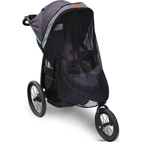Stroller Sun Shade - Universal Stroller Sun Shade for Travel Strollers, Jogging Strollers; Baby and Toddler Travel Essential; Safely Blocks Up to 97% of UV, Easy to Install