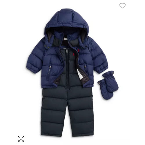 Unisex Down Snowsuit Set - Baby