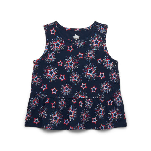 Americana Toddler Girls Peplum Tank Top from Way to Celebrate, Sizes 18M-5T