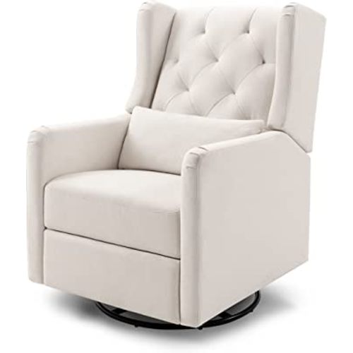 DaVinci Everly Recliner and Swivel Glider in Performance Cream Eco-Weave, GREENGUARD Gold Certified