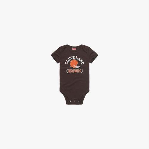 Cleveland Browns Throwback Helmet Baby One Piece