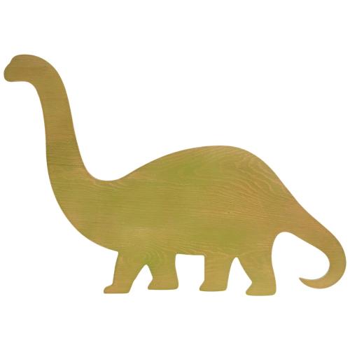 Green Brachiosaurus Wood Wall Decor