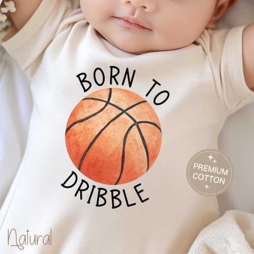 Basketball Onesie® Funny Baby Onesie® Boy Newborn Basketball Onesie® Natural Toddler Basketball Shirt Baby Shower Gift for Basketball Lover