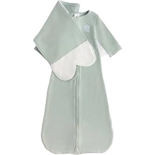 Organic Cotton Blend, All-in-One Sleep Sack Training System for Newborn Infant Baby