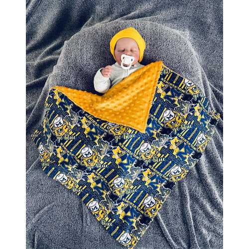 Custom University of Michigan Blanket - See Details