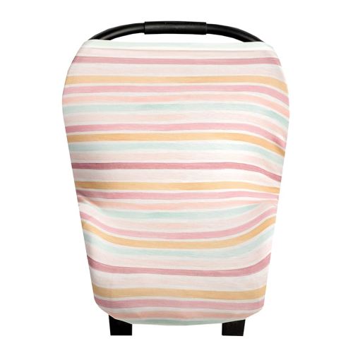 Copper Pearl Multi-Use Cover: Car Seat, Nursing, and Stroller Cover for Sun - Stretchy Fabric, All-Season Use, Stylish Designs, Easy Access for Moms - Belle