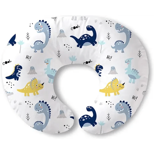Plushii Nursing Pillow, Breathable Nursing Pillows for Breastfeeding, Breast Feeding Pillows for Mom, Breastfeeding Pillows for Bottle Feeding, Tummy Time, Sitting Support - Dinosaurs World