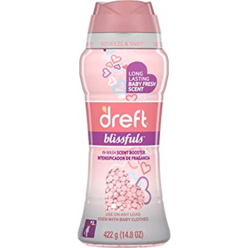 Dreft Blissfuls in-Wash Scent Booster Beads, Baby Fresh, 14.8 Ounce