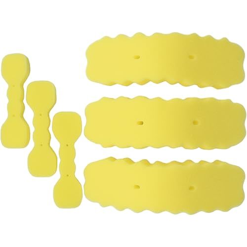 Brush Replacement Sponges 6 Pack: 3 Bottle Sponges + 3 Nipple Sponges