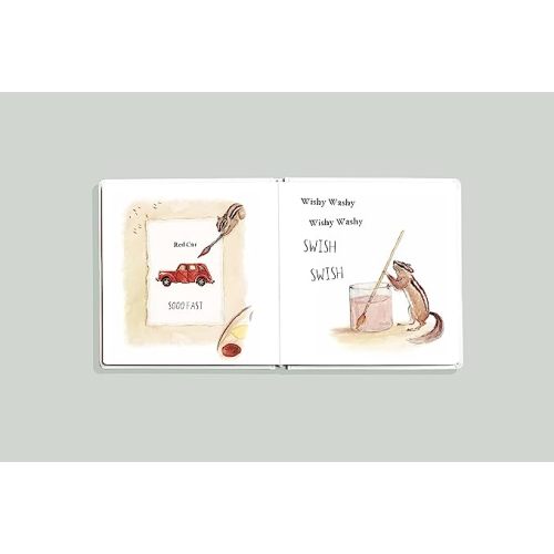 Wishy Washy: A Board Book of First Words and Colors for Growing Minds