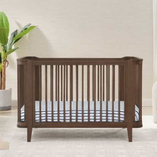 Delta Children Noah 4-In-1 Convertible Crib Greenguard Gold Certified - Teak Brown