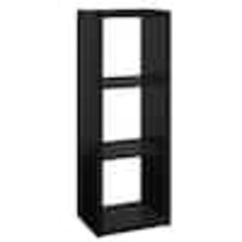 ClosetMaid 43.98 in. H x 15.87 in. W x 13.50 in. D Black Wood Large 3-Cube Organizer 4548