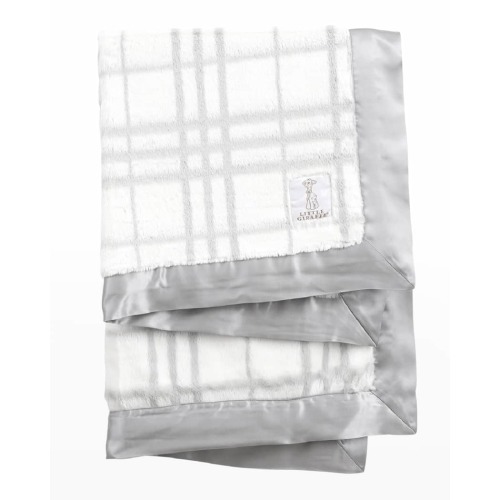 Luxe Honey Plush Baby Blanket W/ Satin Border