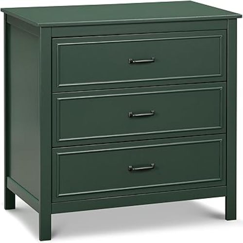 DaVinci Charlie 3-Drawer Dresser in Forest Green, GREENGUARD Gold Certified