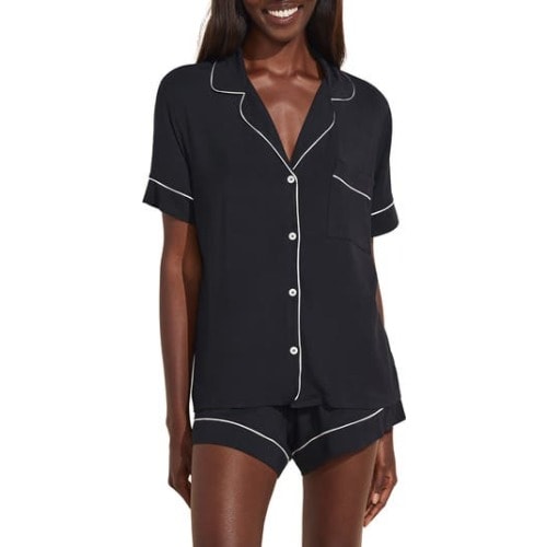 Gisele Relaxed Jersey Knit Short Pajamas, Medium